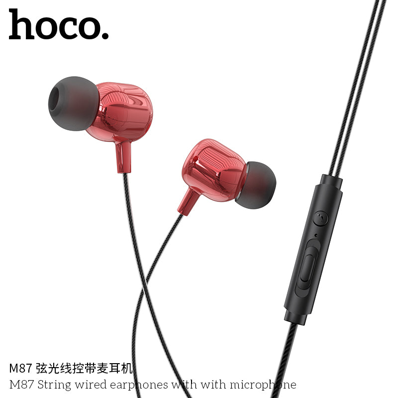 HD_SYNC:M87 String wired earphones with with microphone
