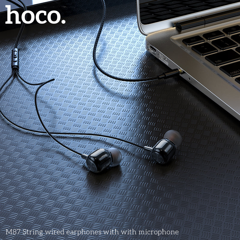 HD_SYNC:M87 String wired earphones with with microphone