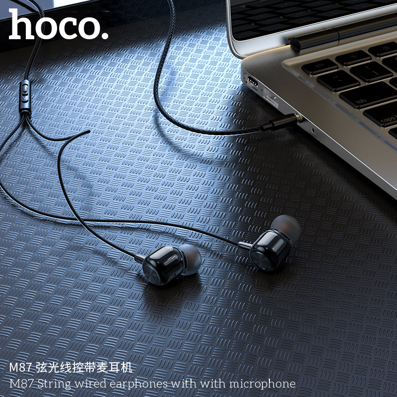HD_SYNC:M87 String wired earphones with with microphone