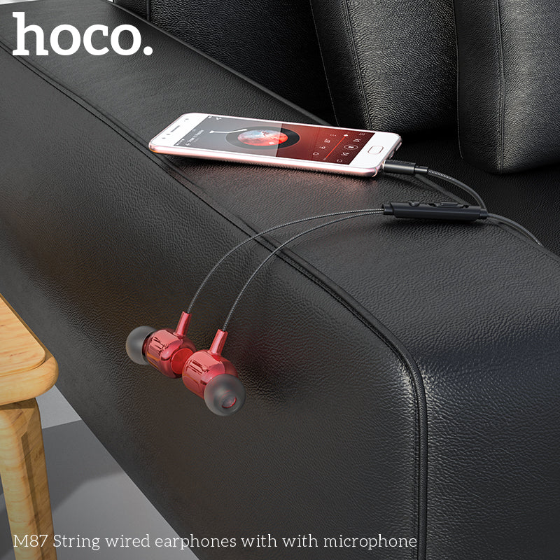 HD_SYNC:M87 String wired earphones with with microphone