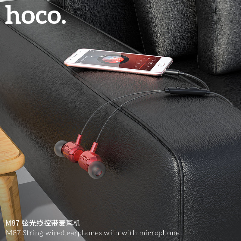 HD_SYNC:M87 String wired earphones with with microphone