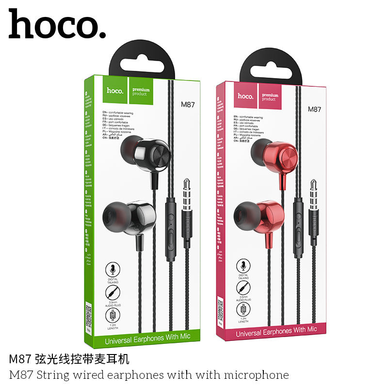 HD_SYNC:M87 String wired earphones with with microphone