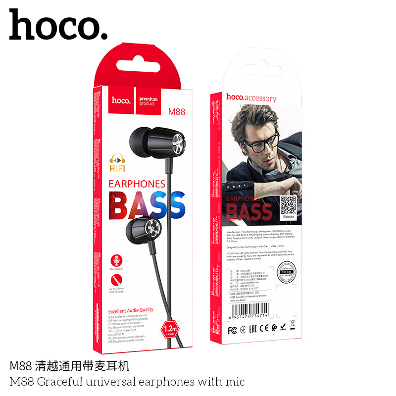 HD_SYNC:M88 Graceful universal earphones with mic