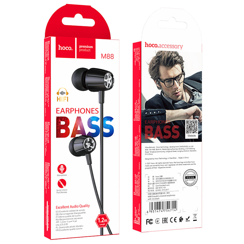 HD_SYNC:M88 Graceful universal earphones with mic