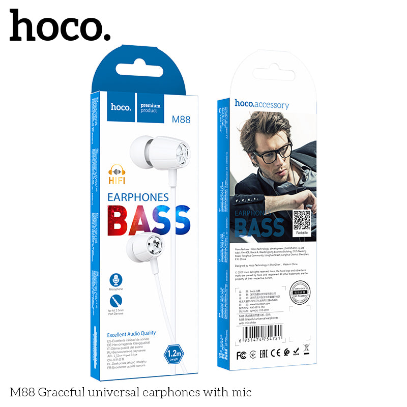 HD_SYNC:M88 Graceful universal earphones with mic