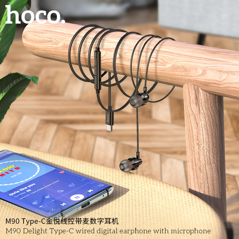 HD_SYNC:M90 Delight Type-C wired digital earphone with microphone