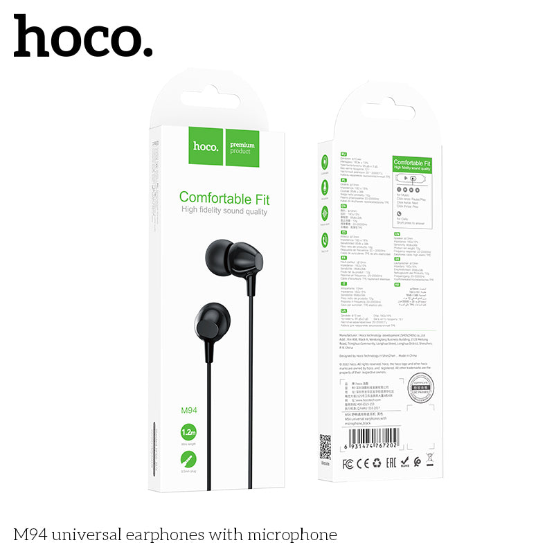 HD_SYNC:M94 universal earphones with microphone