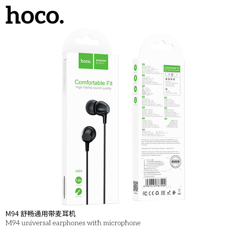 HD_SYNC:M94 universal earphones with microphone
