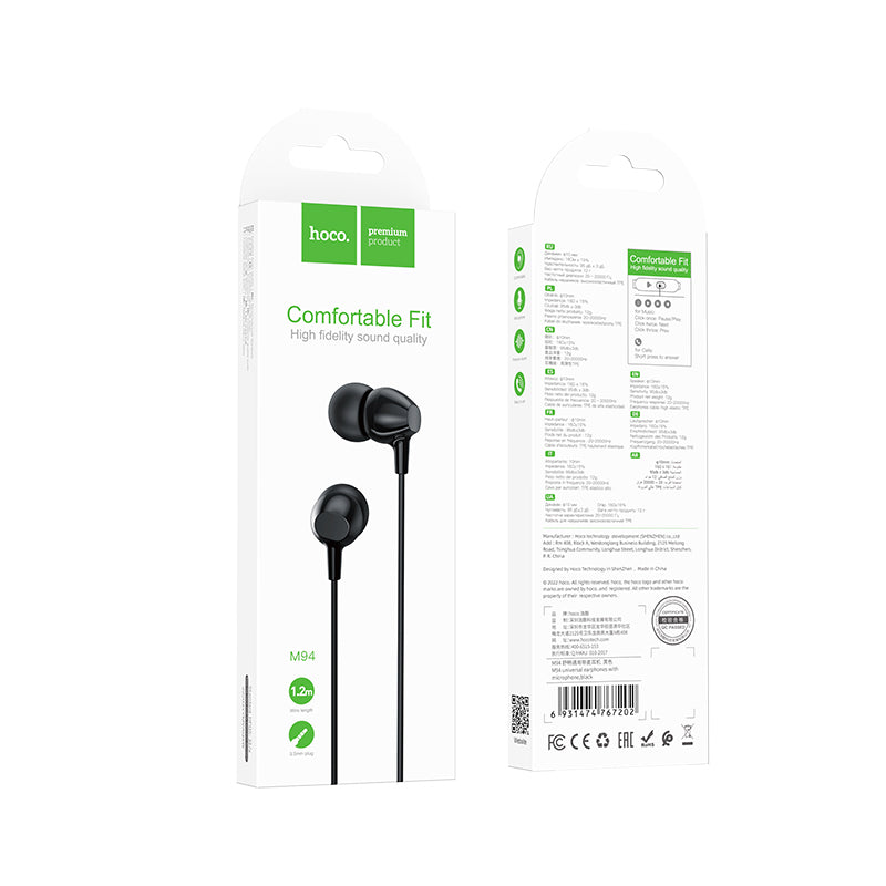 HD_SYNC:M94 universal earphones with microphone