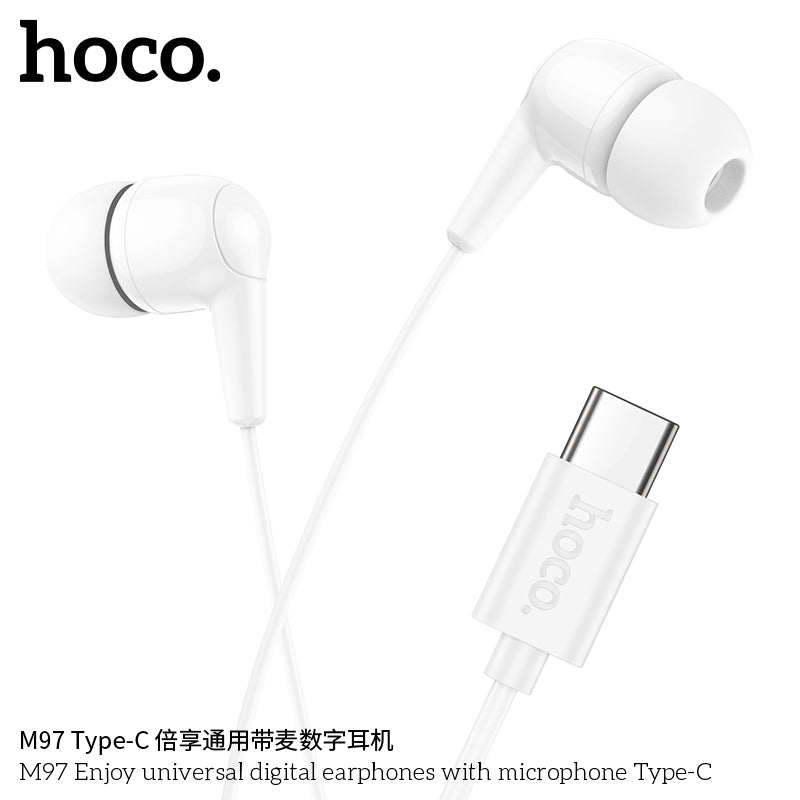 HD_SYNC:M97 Enjoy universal digital earphones with microphone Type-C