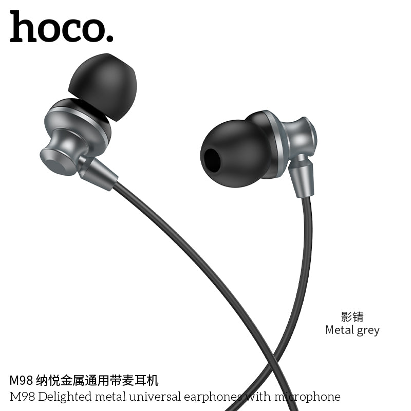 HD_SYNC:M98 Delighted metal universal earphones with microphone