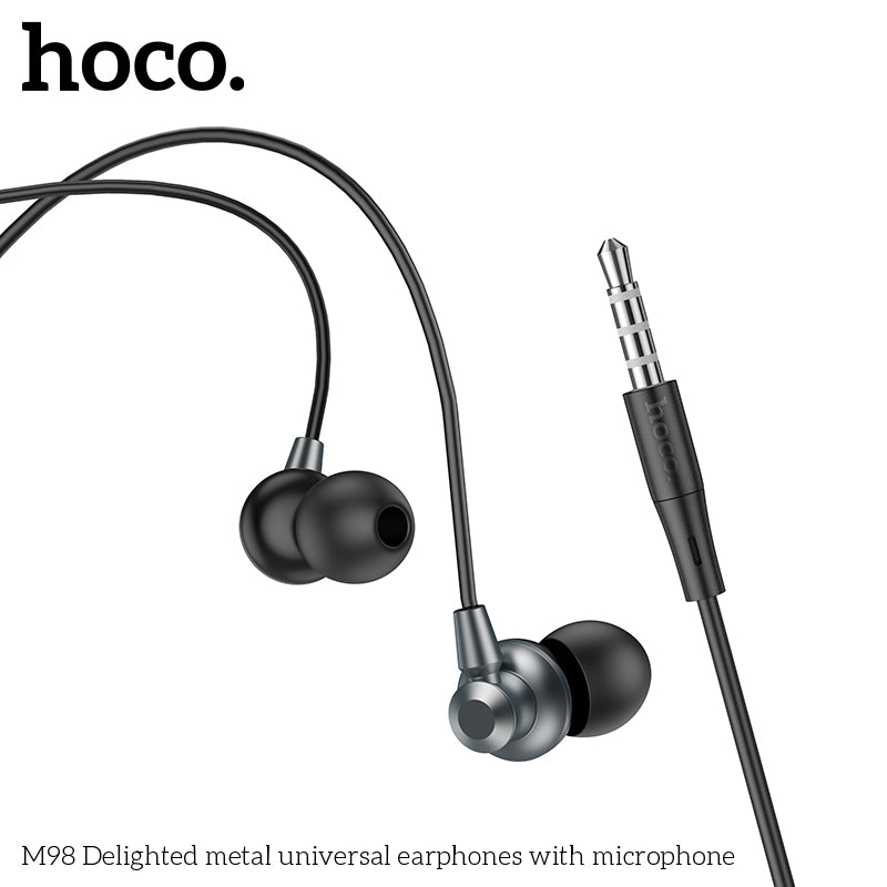 HD_SYNC:M98 Delighted metal universal earphones with microphone