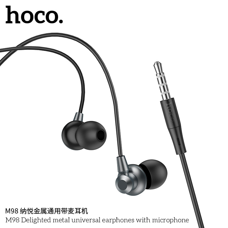 HD_SYNC:M98 Delighted metal universal earphones with microphone