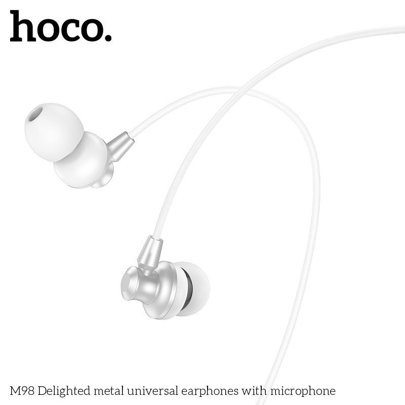 HD_SYNC:M98 Delighted metal universal earphones with microphone