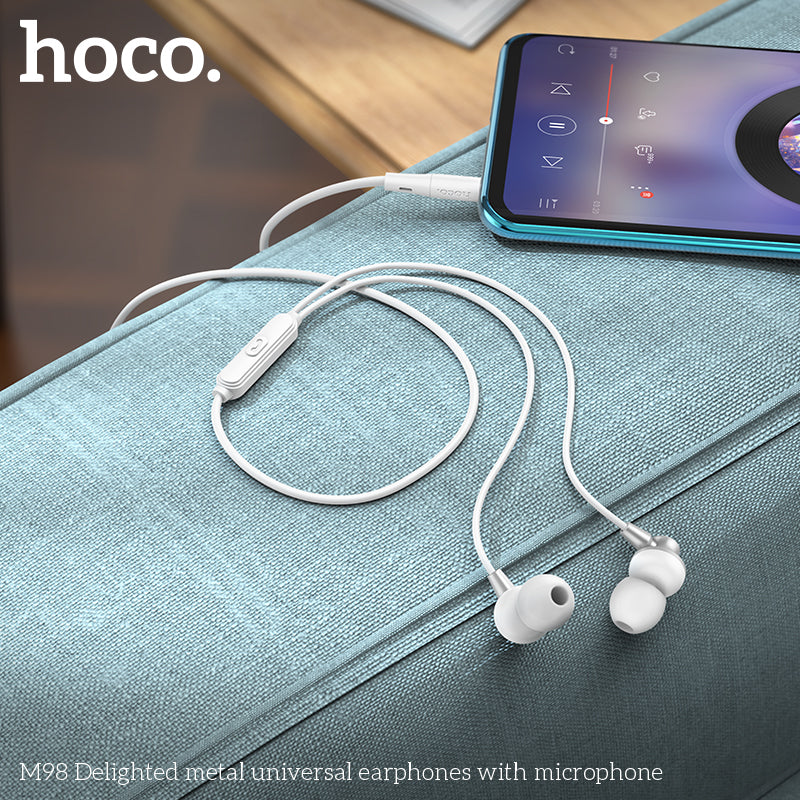 HD_SYNC:M98 Delighted metal universal earphones with microphone