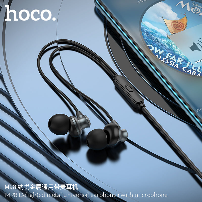 HD_SYNC:M98 Delighted metal universal earphones with microphone