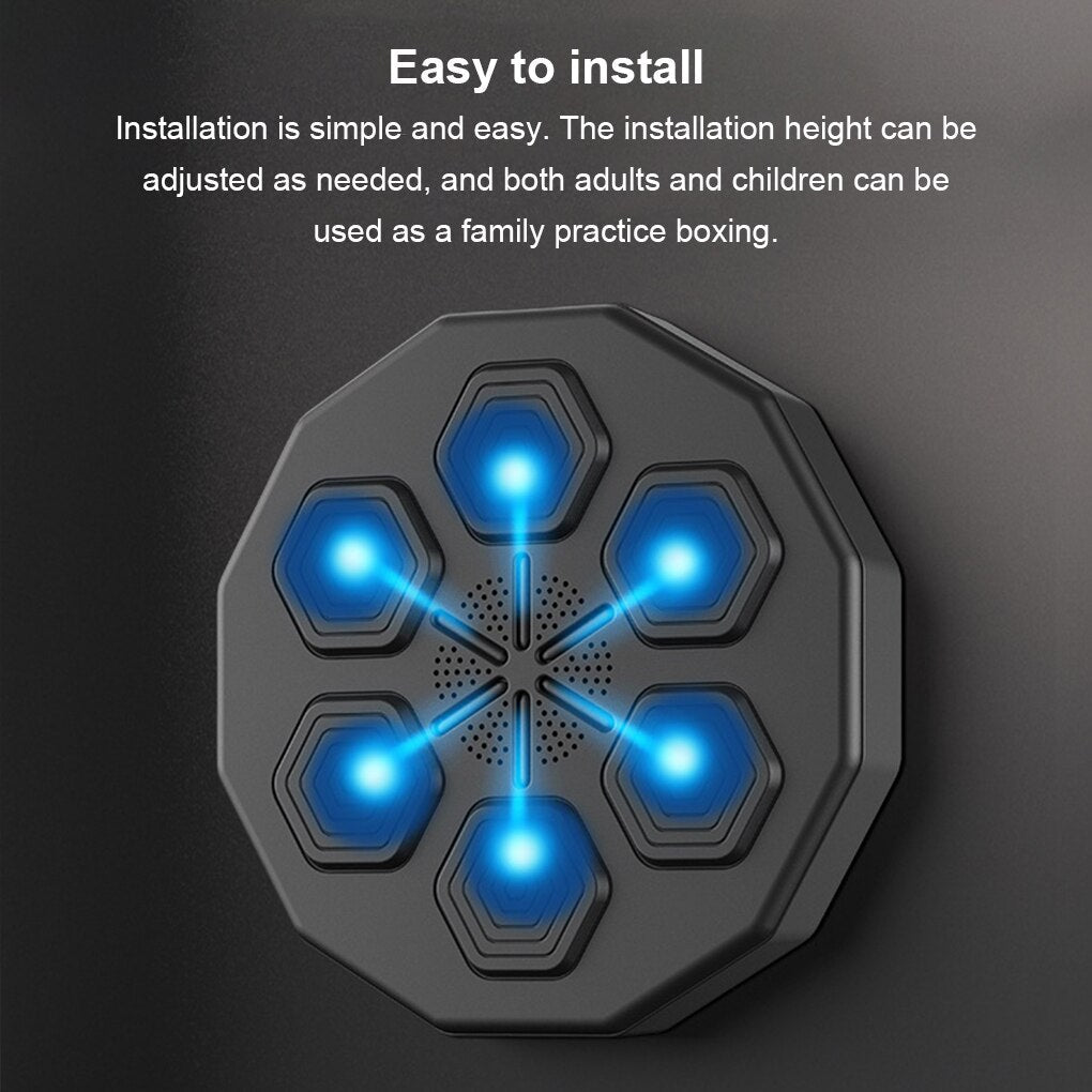 Smart Wall Target LED Sandbag Goal Intelligent Music Boxing Machine Pad Fitness Equipment Trainer Adults Youth