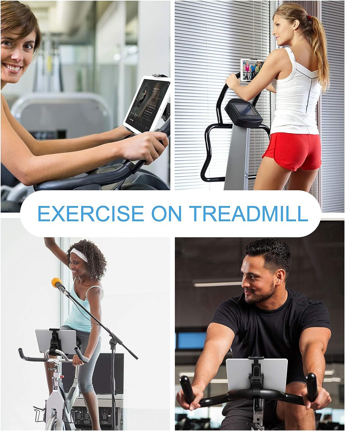 ablet Holder, Mobile Phone Holder, Bike Can Be Rotated 360 ° For Home Trainer / Cross Trainer / Bike / Gps Navigation Gym, Stand For Tablet