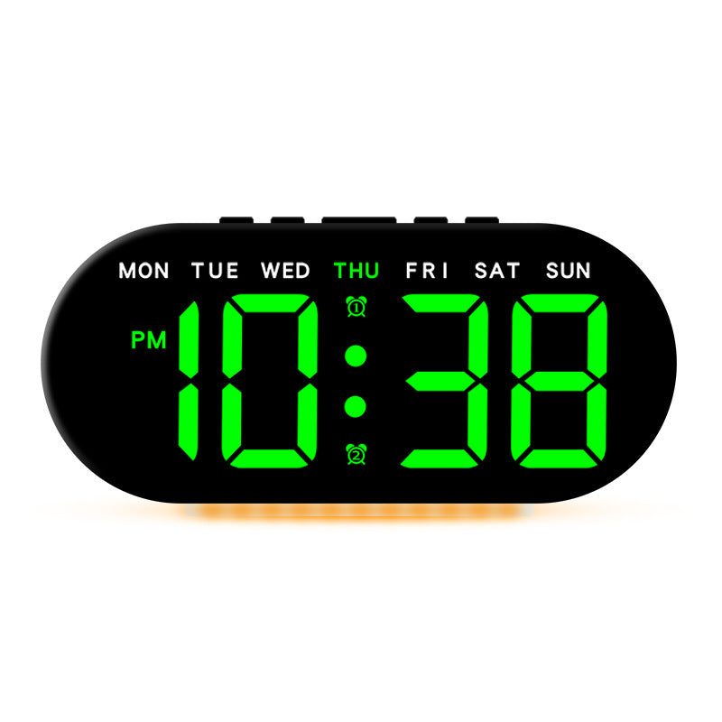 GH9003 Multifunctional LED Digital Clock Temperature Display Ambient Light Bedside Clock