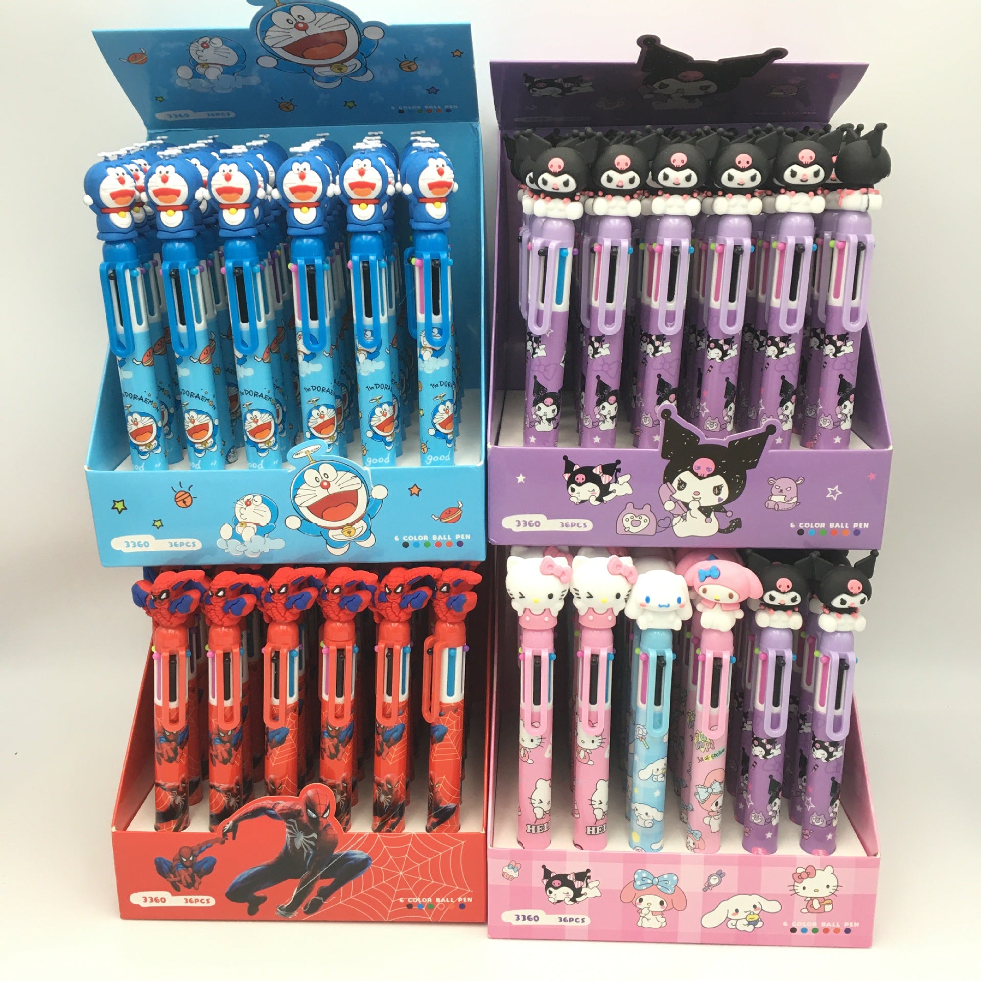 36pcs Sanrio 10 Color Ballpoint Pen