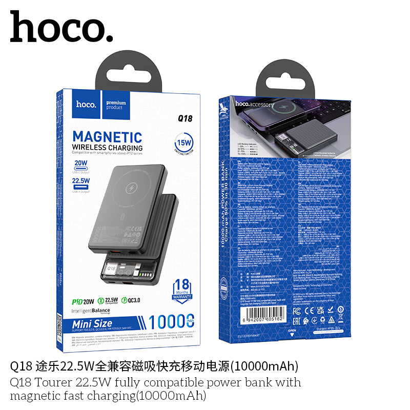 HD_SYNC:Q18 Tourer 22.5W fully compatible power bank with magnetic fast charging(10000mAh)