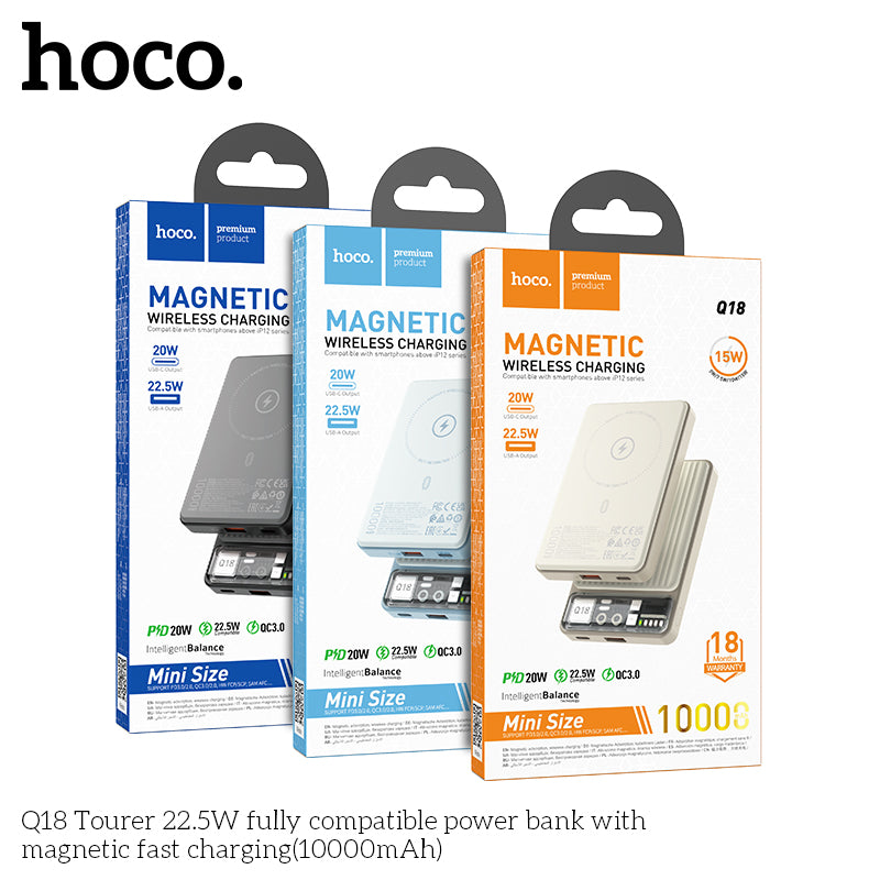 HD_SYNC:Q18 Tourer 22.5W fully compatible power bank with magnetic fast charging(10000mAh)