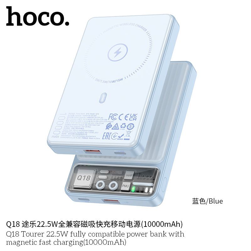 HD_SYNC:Q18 Tourer 22.5W fully compatible power bank with magnetic fast charging(10000mAh)