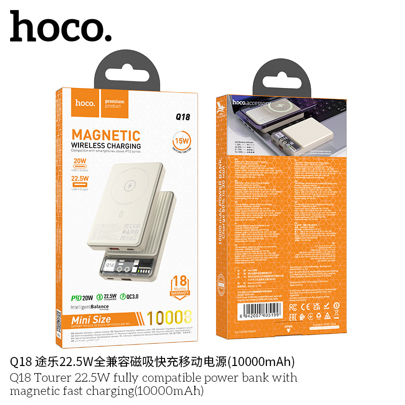 HD_SYNC:Q18 Tourer 22.5W fully compatible power bank with magnetic fast charging(10000mAh)