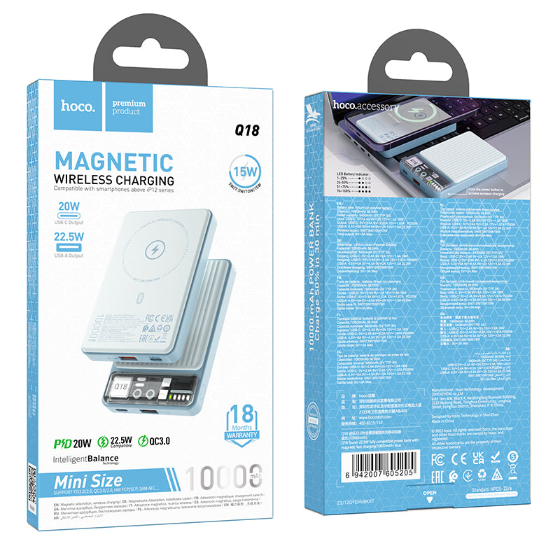 HD_SYNC:Q18 Tourer 22.5W fully compatible power bank with magnetic fast charging(10000mAh)(UN)