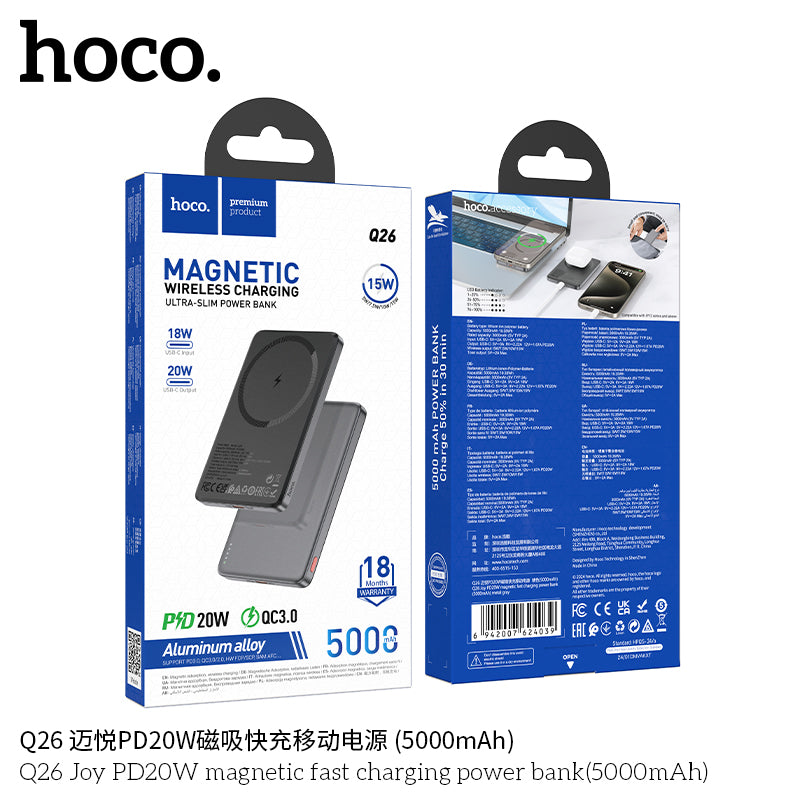 HD_SYNC:Q26 Joy PD20W magnetic fast charging power bank(5000mAh)