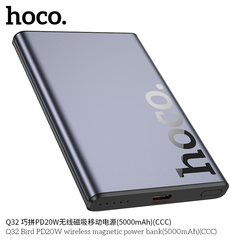 HD_SYNC:Q32 Bird PD20W wireless magnetic power bank(5000mAh)（CCC)