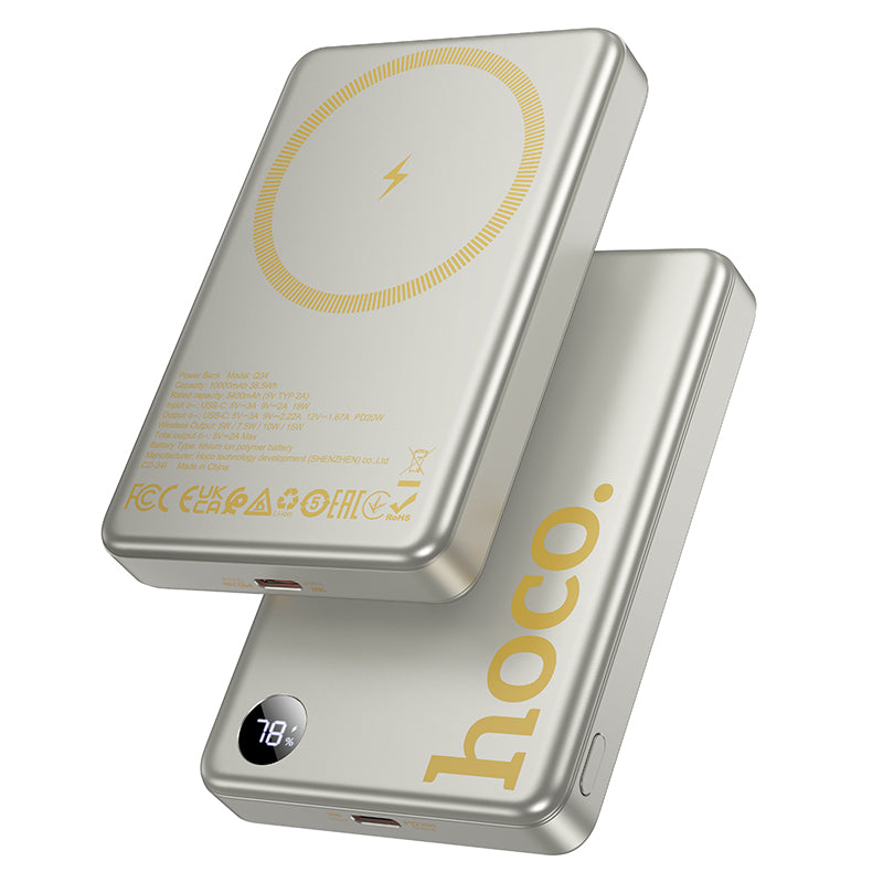 HD_SYNC:Q34 Clever PD20W magnetic fast charging power bank with digital display(10000mAh)(UN)