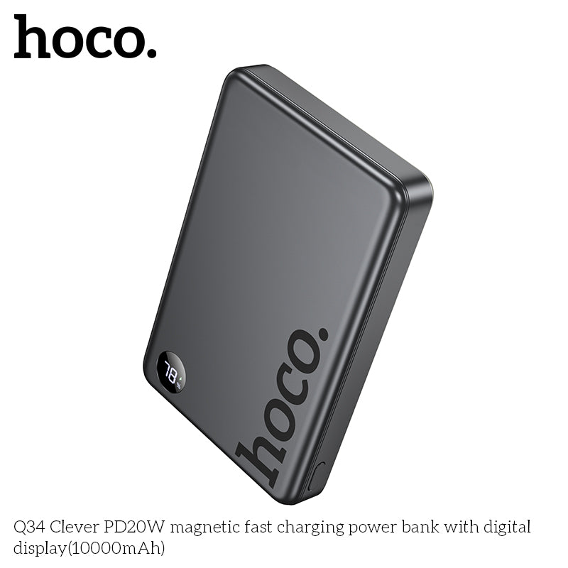HD_SYNC:Q34 Clever PD20W magnetic fast charging power bank with digital display(10000mAh)(UN)