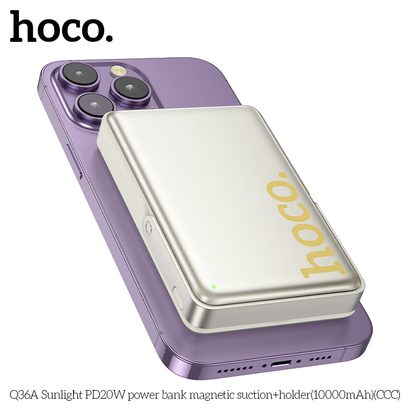 HD_SYNC:Q36A Sunlight PD20W power bank magnetic suction+holder(10000mAh)（CCC)