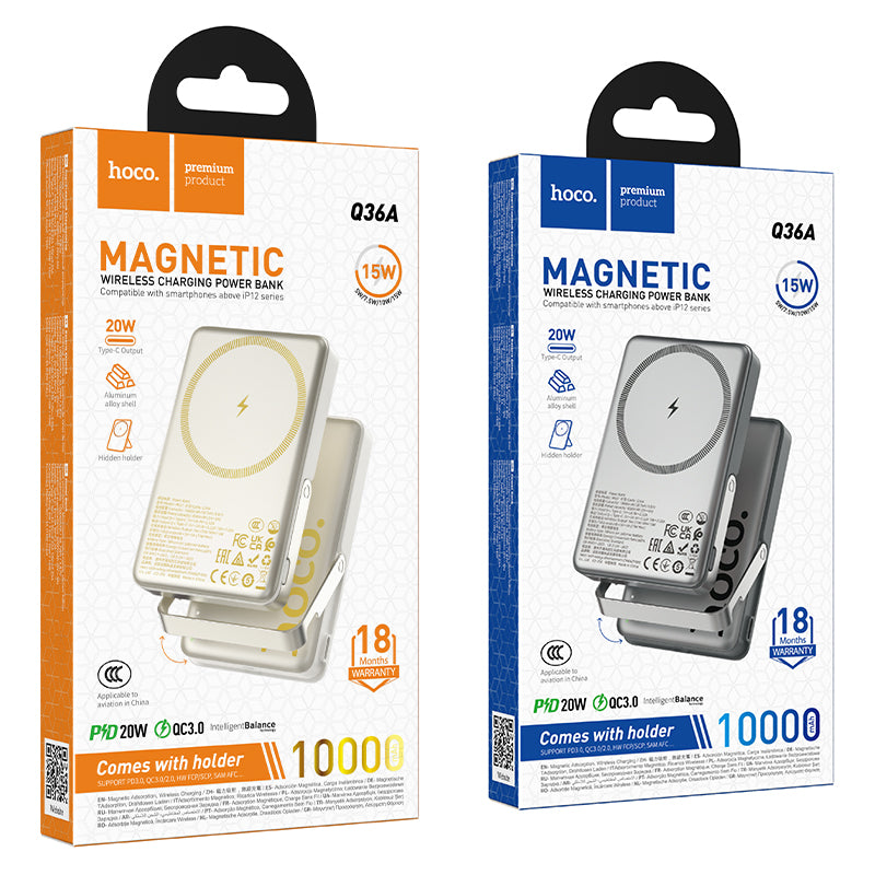 HD_SYNC:Q36A Sunlight PD20W power bank magnetic suction+holder(10000mAh)（CCC)
