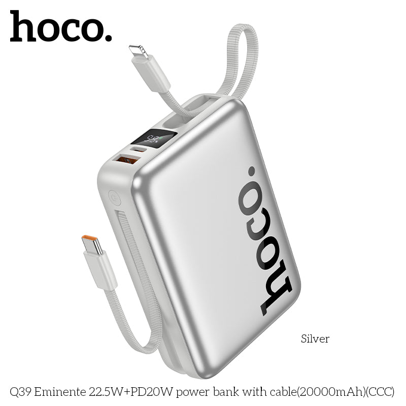 HD_SYNC:Q39 Eminente 22.5W+PD20W power bank with cable(20000mAh)