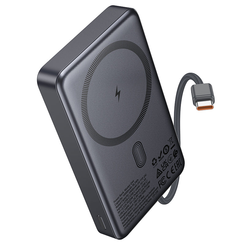 HD_SYNC:Q44 Origen dual PD20W magnetic power bank with cable dark(10000mAh)(UN)