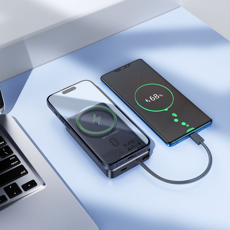 HD_SYNC:Q44 Origen dual PD20W magnetic power bank with cable dark(10000mAh)(UN)