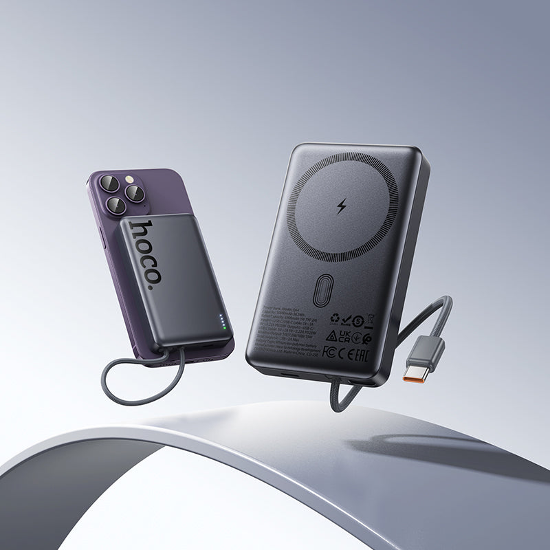 HD_SYNC:Q44 Origen dual PD20W magnetic power bank with cable dark(10000mAh)(UN)