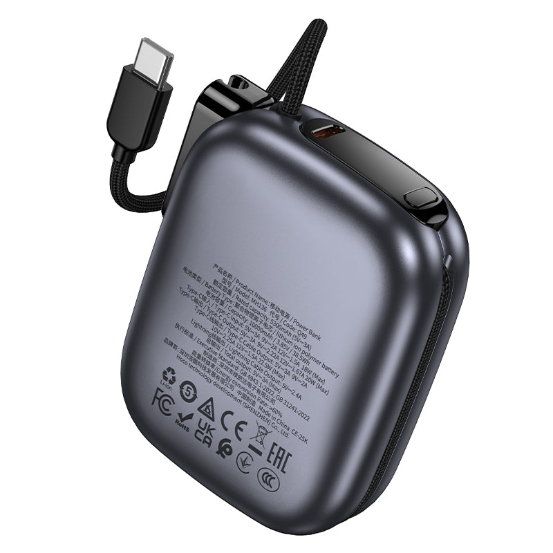 HD_SYNC:Q49 Peak PD20W power bank with cable(10000mAh)（CCC)