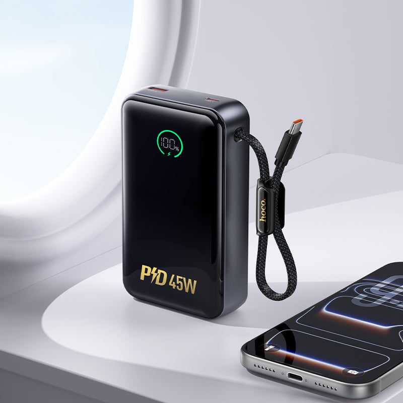HD_SYNC:Q54 Shine PD45W power bank with cable(20000mAh)