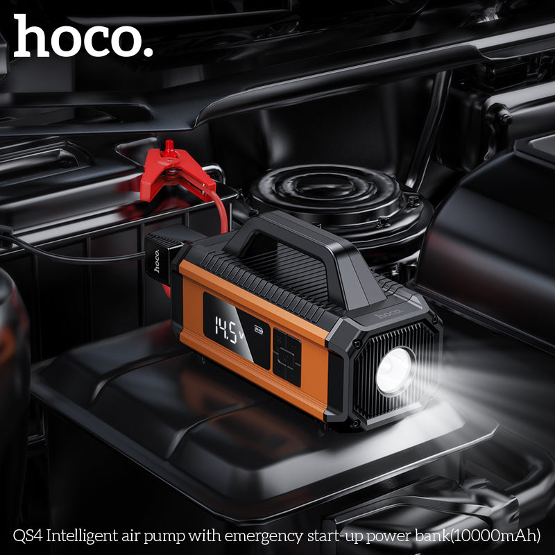HD_SYNC:QS4 Intelligent air pump with emergency start-up power bank(10000mAh)