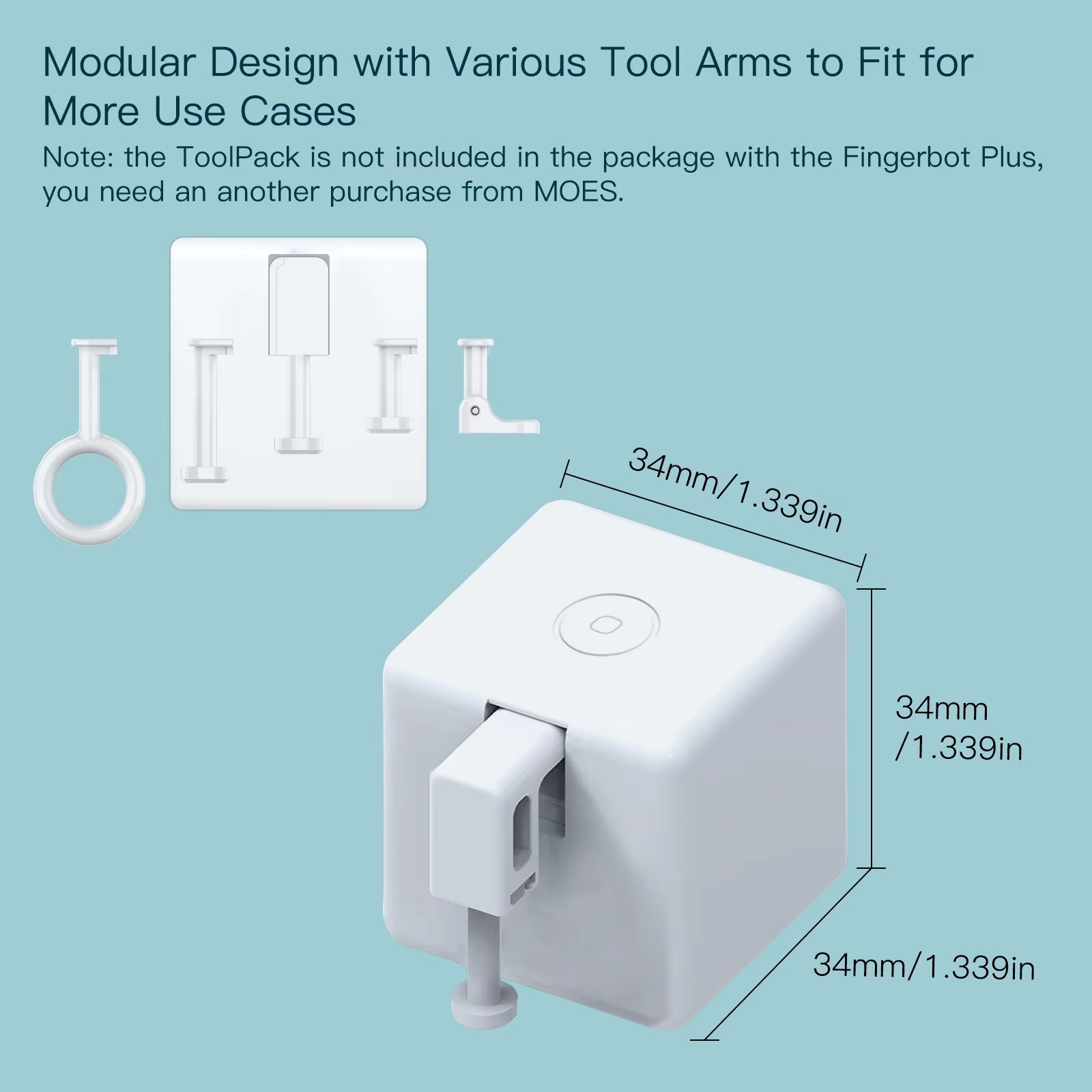 Smart Fingerbot,Smart Wireless Fingerbot | Smart Wireless Fingerbot, Wireless App & Timer Control, No Wiring for Garage Doors Button Pusher