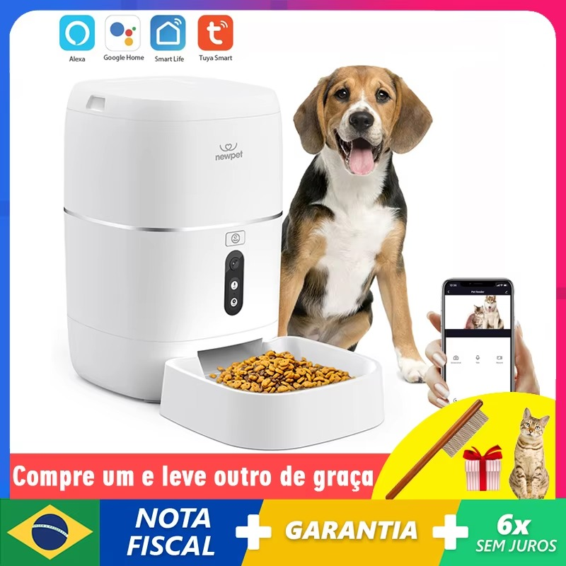 Smart Feeder 3L, Wi-Fi, Food Dispenser, App Automatic Feeding, Manual Feeding, Schedule Feeding, Check Feeding Status, Voice Recorder, for Big or Small Pets