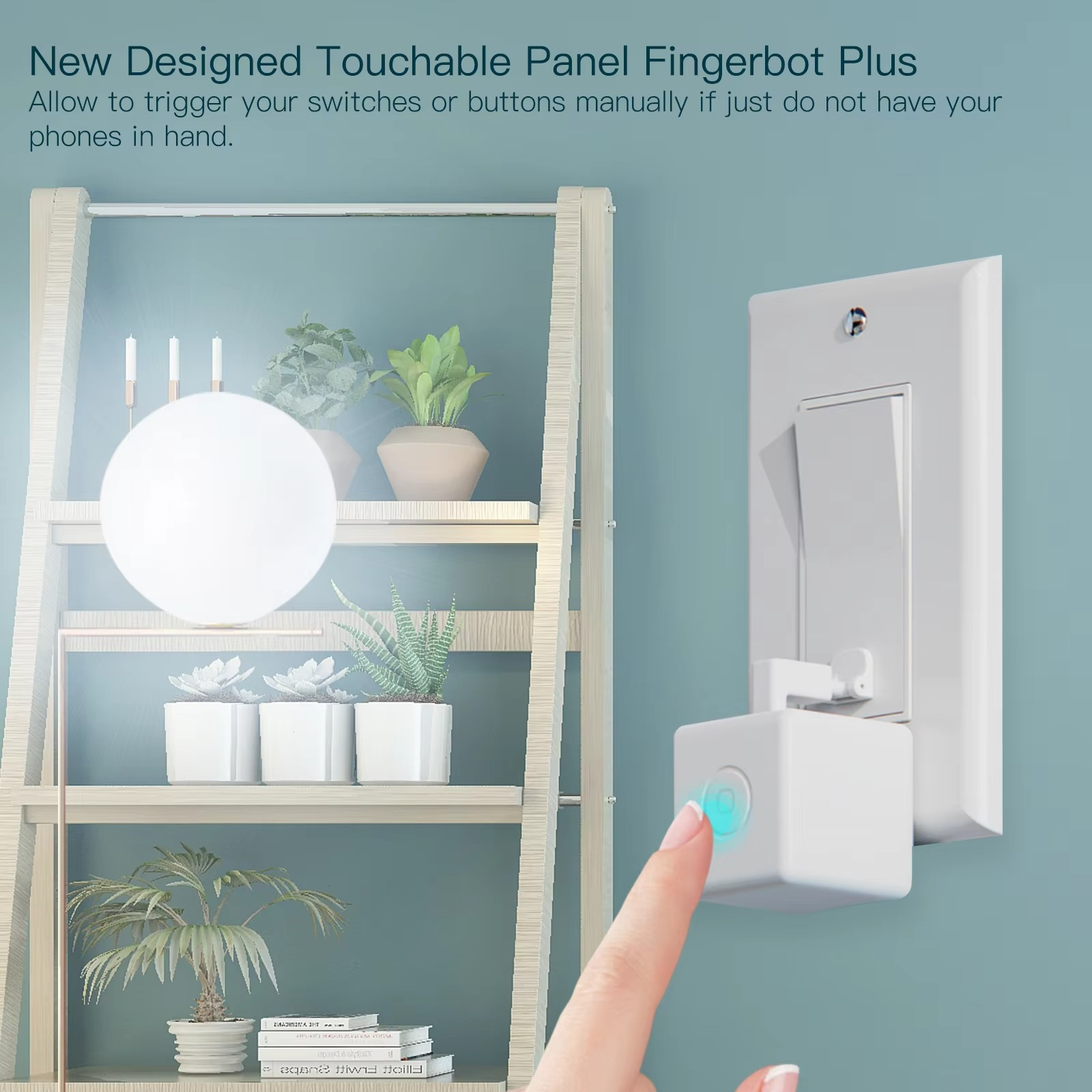 Smart Fingerbot,Smart Wireless Fingerbot | Smart Wireless Fingerbot, Wireless App & Timer Control, No Wiring for Garage Doors Button Pusher