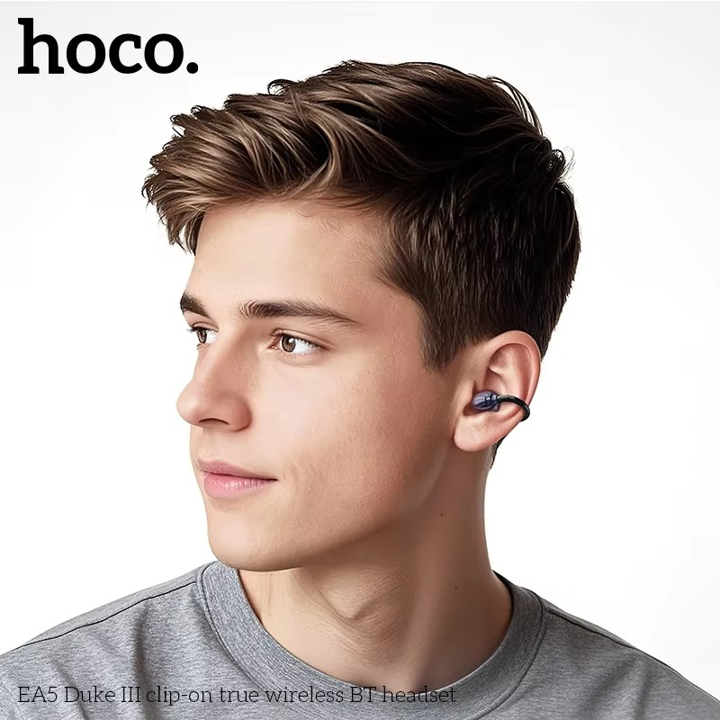 hoco EA5 Clip-on True Wireless Bluetooth Earphone (Black)