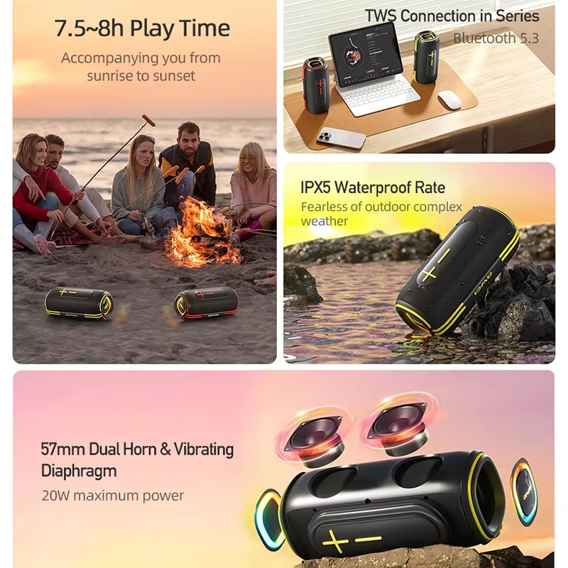 Awei KA5 2400mah Bluetooth Speaker