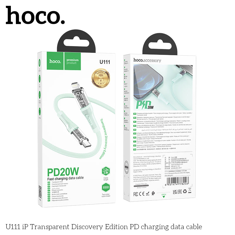 HD_SYNC:U111 iP Transparent Discovery Edition PD charging data cable