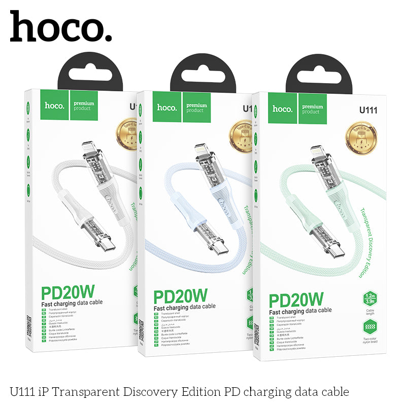 HD_SYNC:U111 Type-C to Type-C Transparent Discovery Edition 60W charging data cable