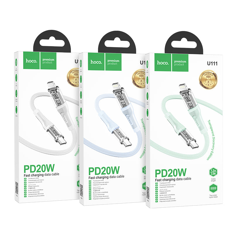 HD_SYNC:U111 iP Transparent Discovery Edition PD charging data cable